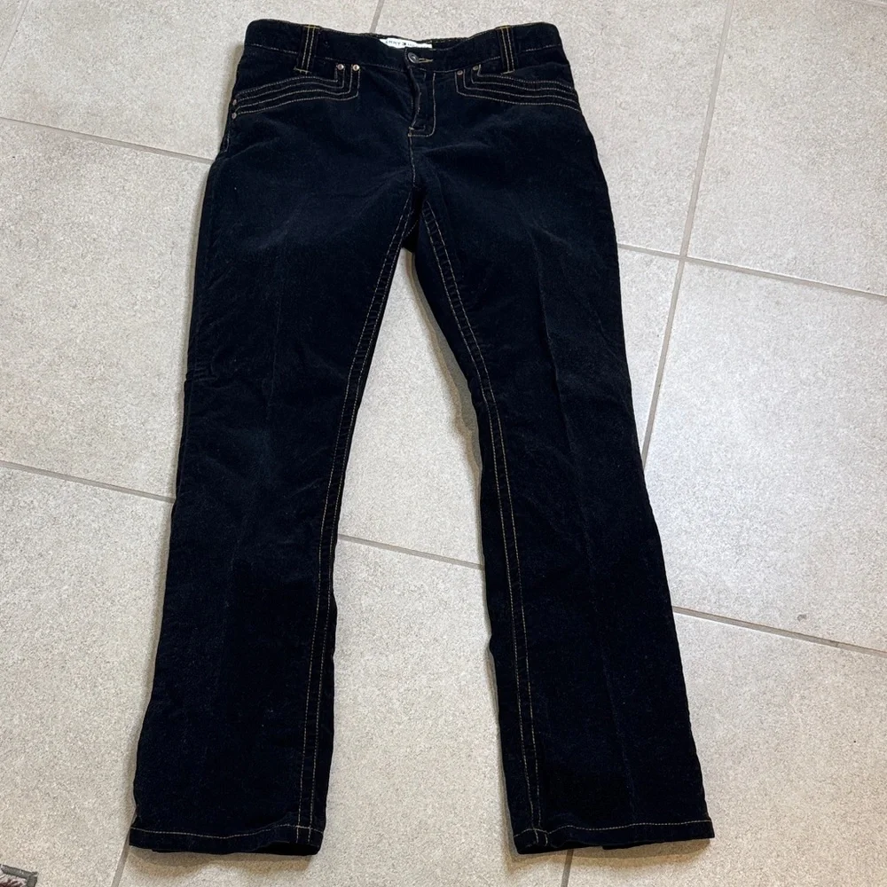 Corduroy Tommy Hilfiger Women's Black Hipster Boot Jeans